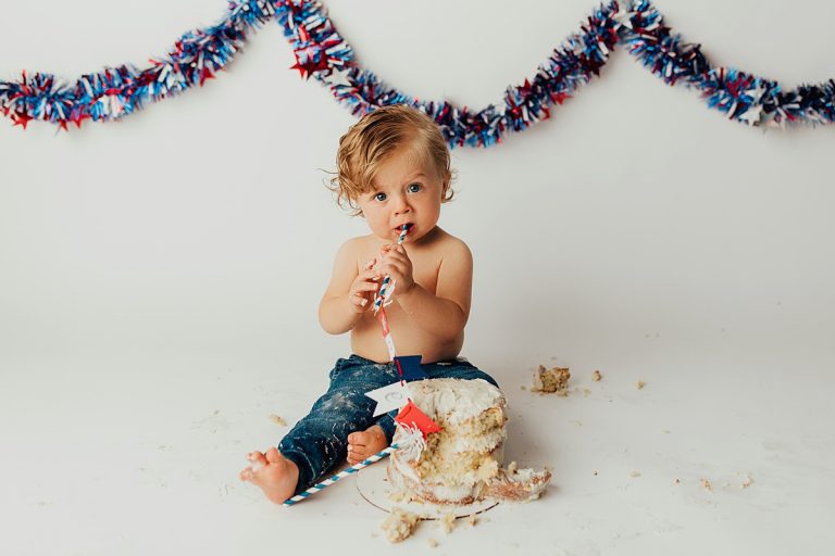 Northern Utah Cake Smash Photographer | July Birthday Boy