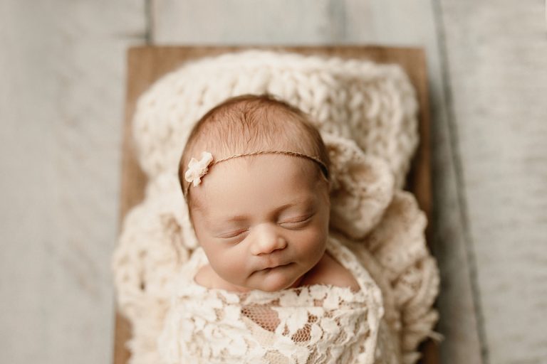 Utah Posed Newborn Photography | Warm Neutrals