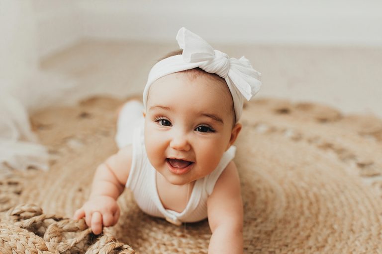 Utah 6 Month Milestone Photographer | Baby Eleanor